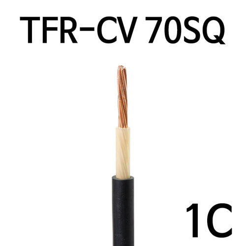 TFR-CV 70SQ 1C M단위판매 배선용 전기선 케이블 16615