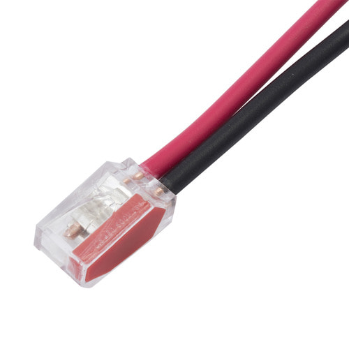 배선용 투명 푸쉬 꽂음형 커넥터 2P 10개 전선연결단자 연결잭 와이어콘넥터 두원