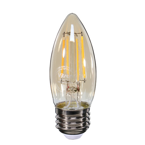 비츠온 LED 에디슨 촛대구 램프 4W E26