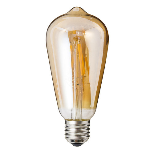 엘포스 LED 에디슨 램프 ST64 3W 전구 전구색 가지형
