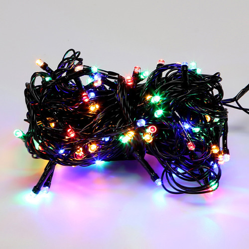24V LED 트리 96구 검정선+정류기 세트 크리스마스 트리구 연결용 캠핑 감성조명