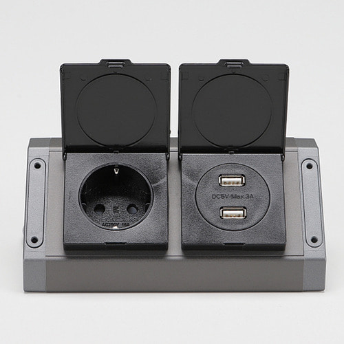 국산 매직 코너 1구 콘센트+USB충전 싱크대,책상,가구 인테리어 BIB-201