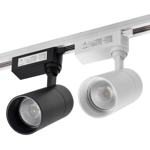 LED COB 엑센트 20W LED일체형 레일등기구 플리커프리 각도조절 집중형 스포트 레일조명