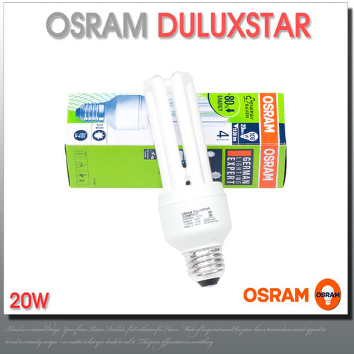 오스람 DULUXSTAR EL 20W 삼파장 램프 E26 OSRAM