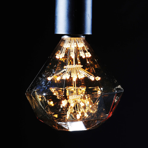 비츠온 LED 다이아몬드 에디슨램프 1.8W 눈꽃 D110 인테리어 카페 매장 디자인전구