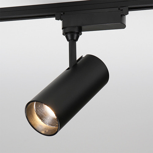 YD LED COB타입 20W 원통형 블랙 레일 스포트 레일등기구