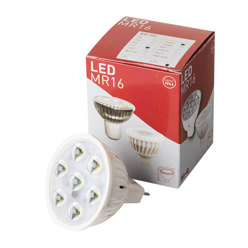LED MR16 1.4W 220V+원형소켓 3W급 램프 대체용 전구