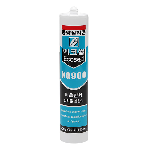 에코씰 KG900 무초산 실리콘 270ml 유리 알루미늄 PVC 샷시 마감용