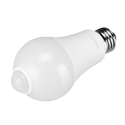 센서 내장형 LED 램프 10W 220V E26베이스 주광색 전구색 센서등 대체용 동작감지 ON OFF